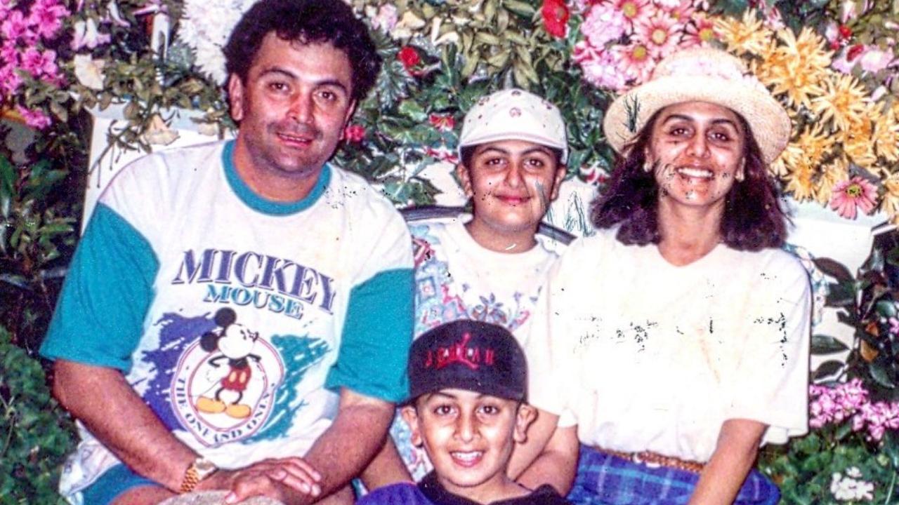 Neetu Kapoor shares priceless family photo featuring Rishi and cute little Ranbir, check out!